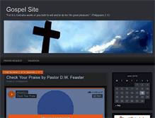 Tablet Screenshot of gospelsite.net